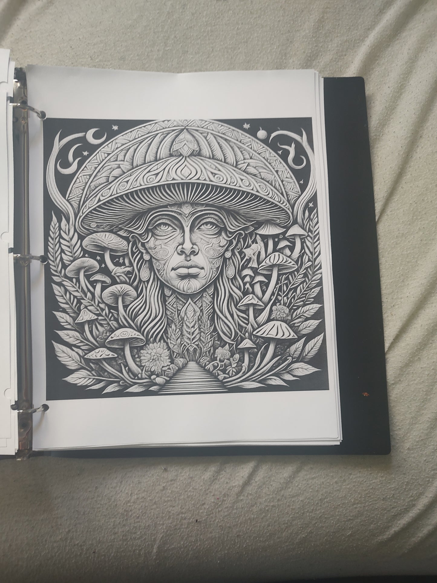 100 page Psychedelic Coloring book