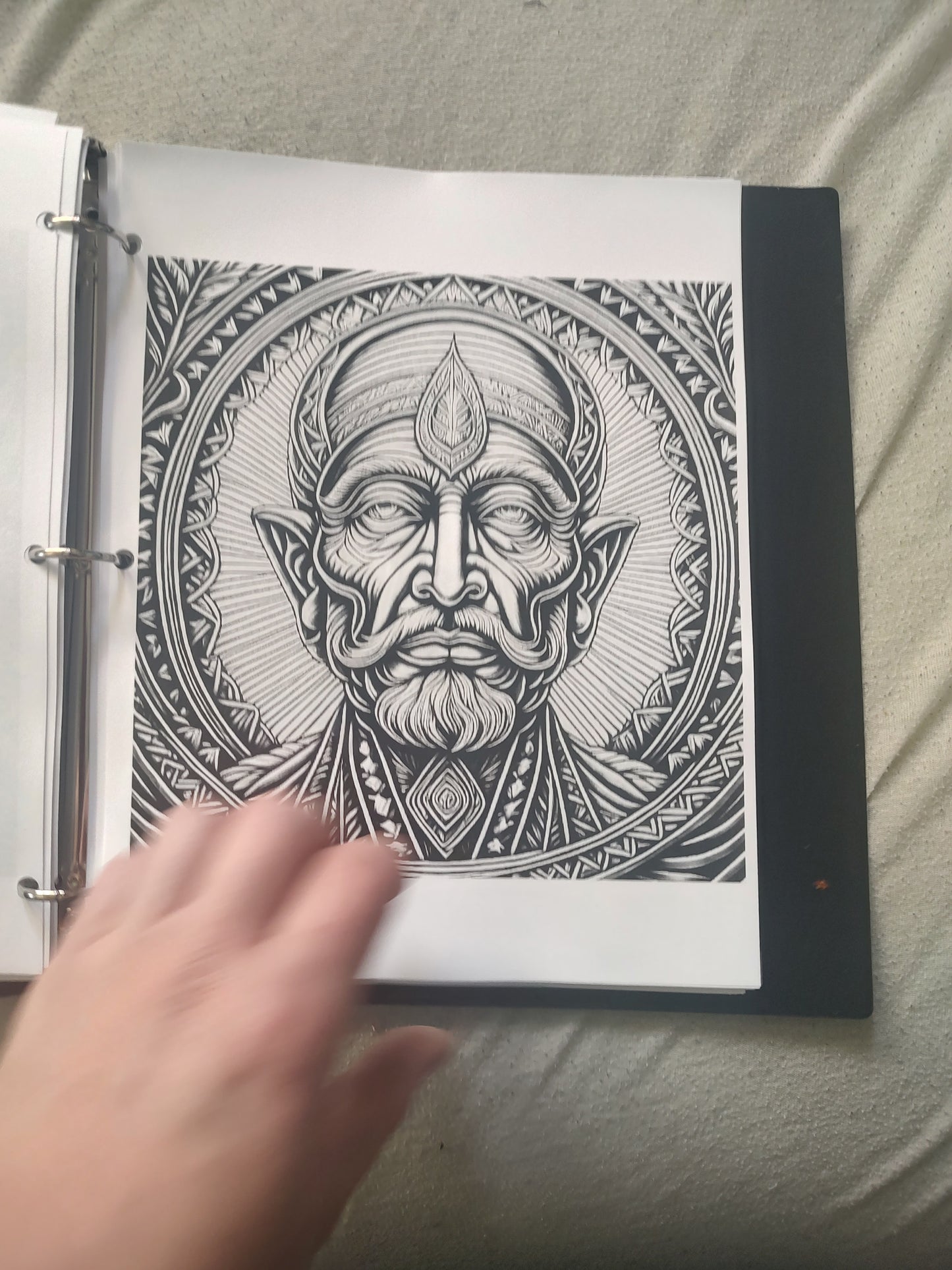 100 page Psychedelic Coloring book