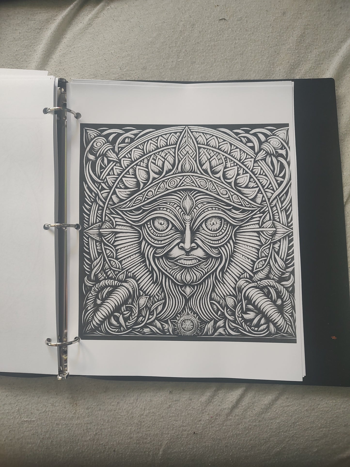 50 page Psychedelic Coloring book