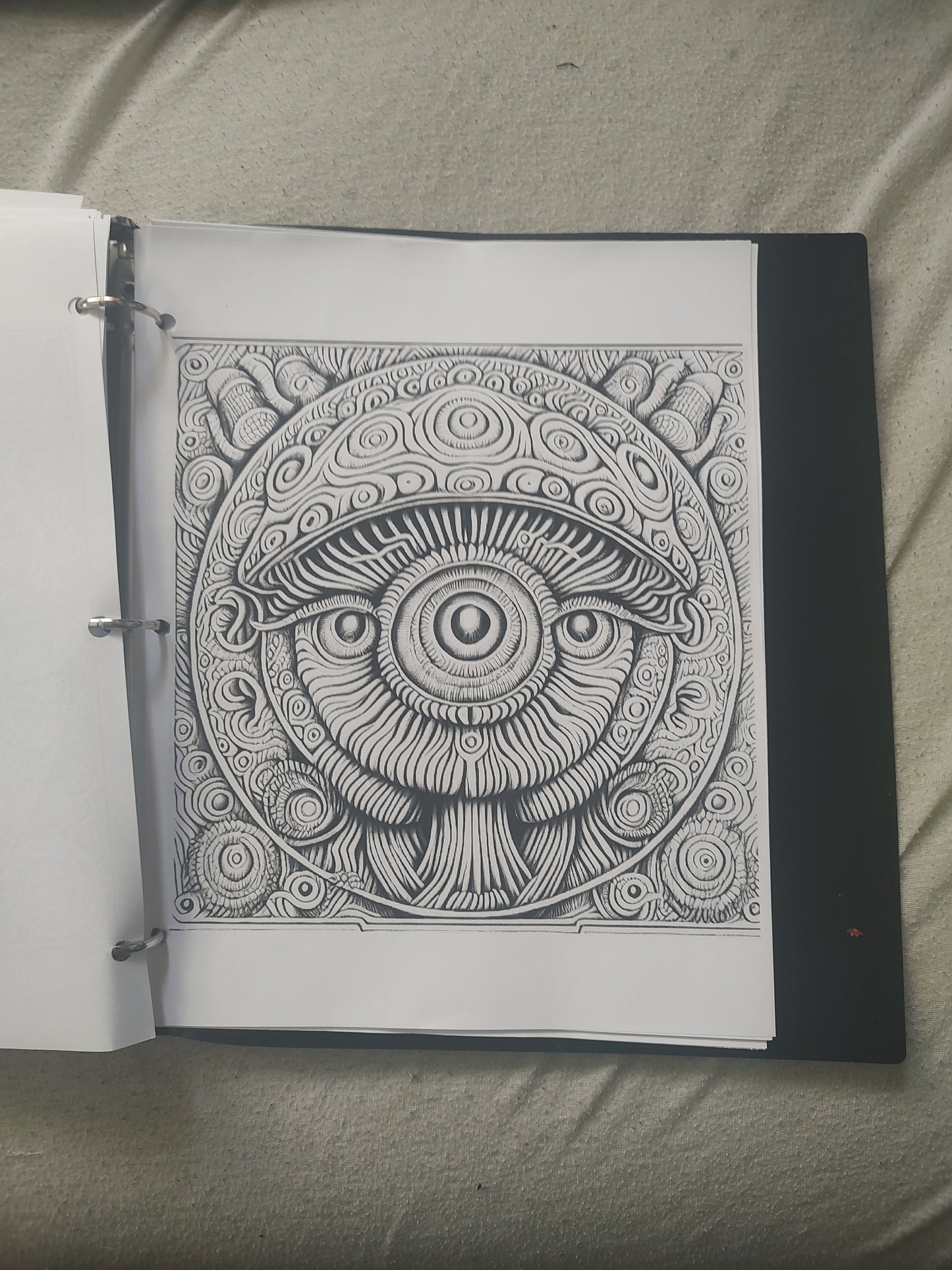 100 page Psychedelic Coloring book