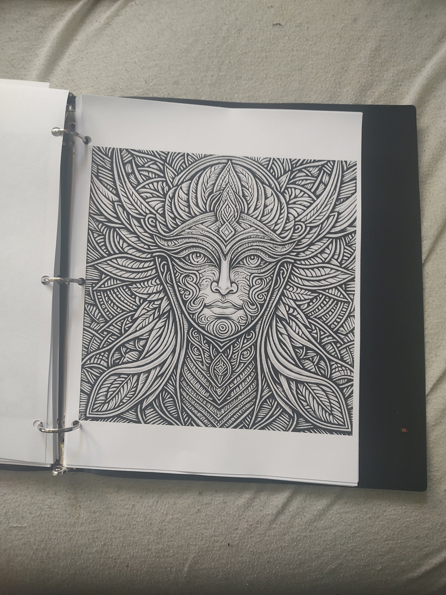 100 page Psychedelic Coloring book