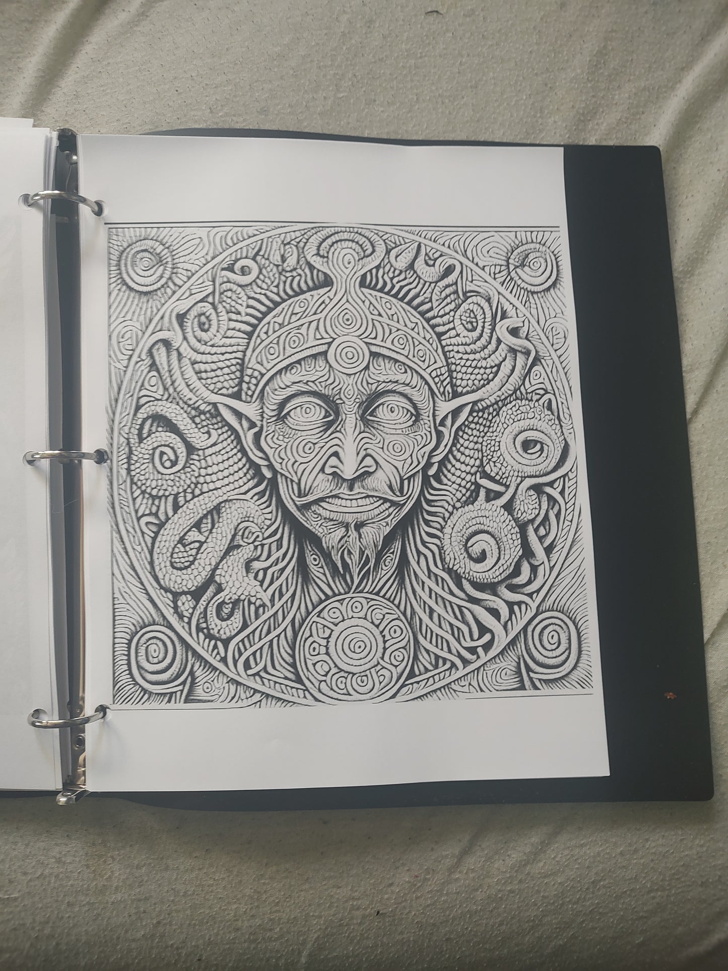 100 page Psychedelic Coloring book