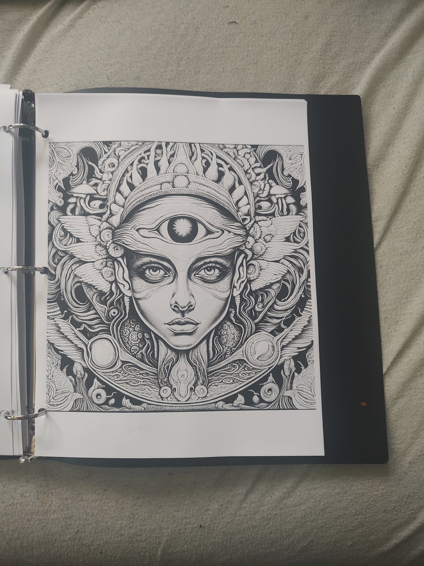 100 page Psychedelic Coloring book