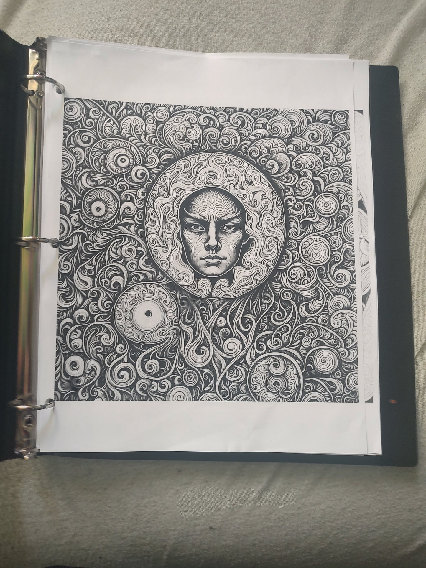 100 page Psychedelic Coloring book