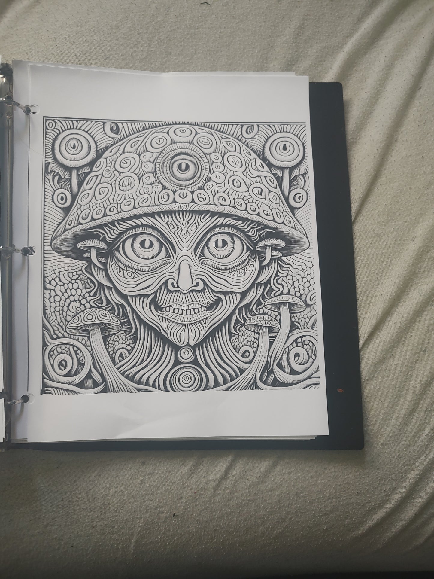 50 page Psychedelic Coloring book