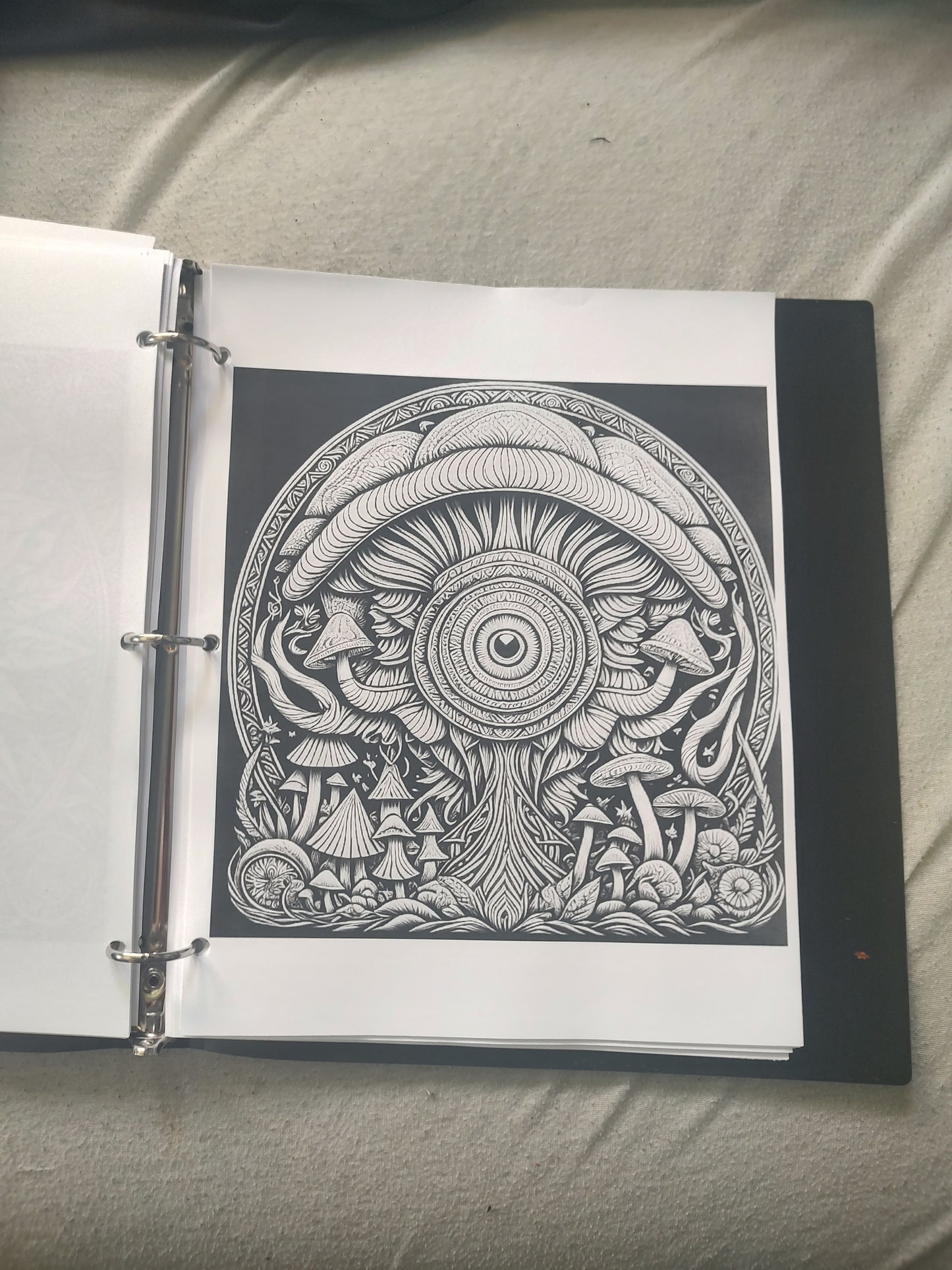100 page Psychedelic Coloring book