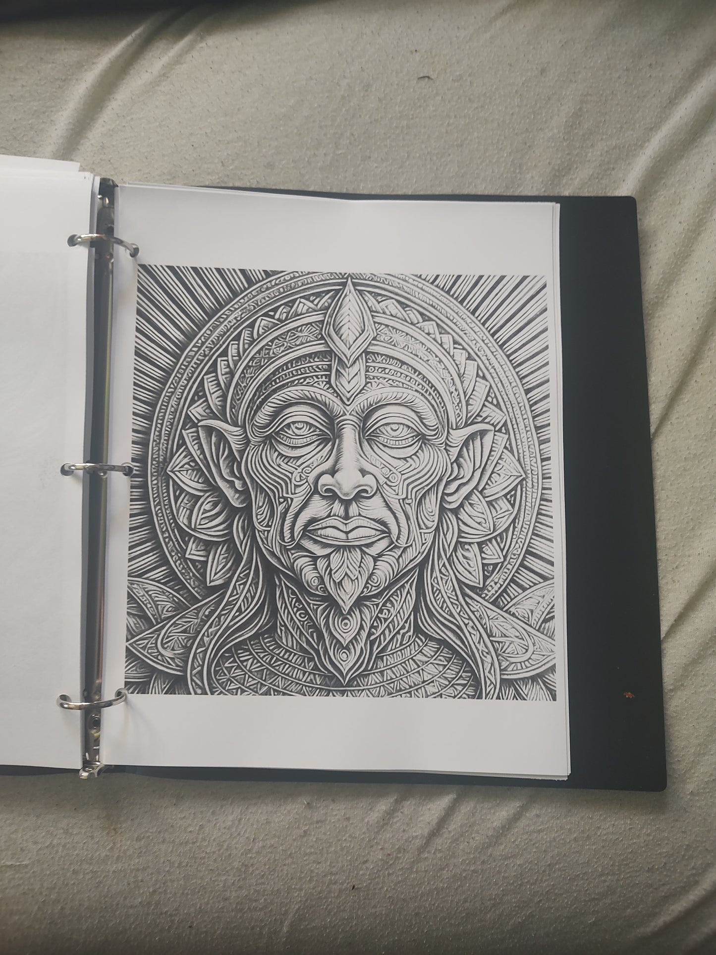 100 page Psychedelic Coloring book