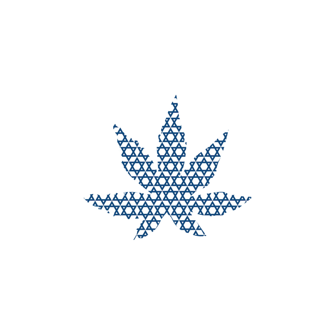 Elohim weed leaf Sticker