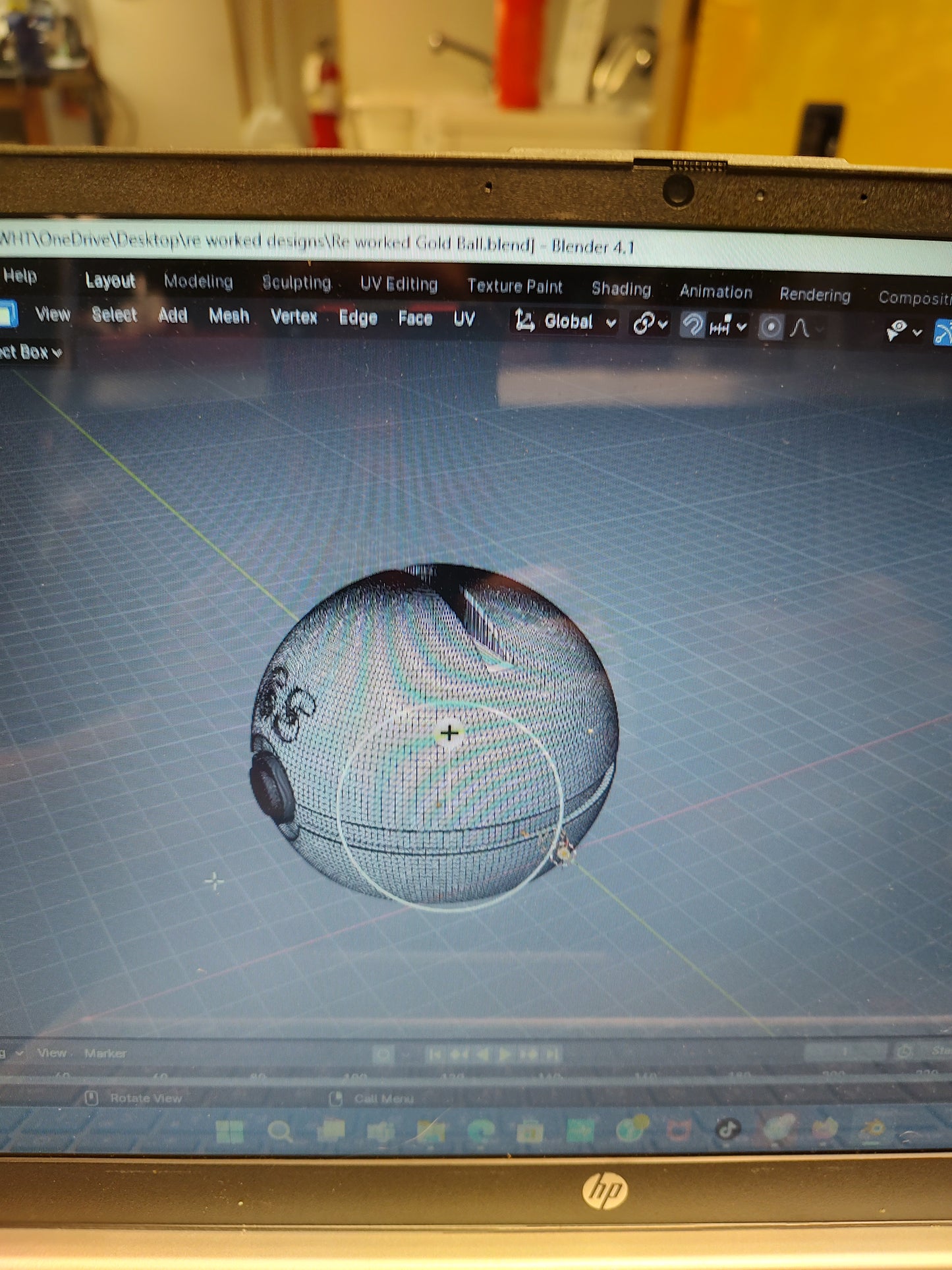 [PRE-ORDER] Gold Ball Levitating Slab display.
